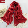 Long Chiffon Silk Scarf 180*110cm Unique Design colorful World printed Woman Decorative scarf